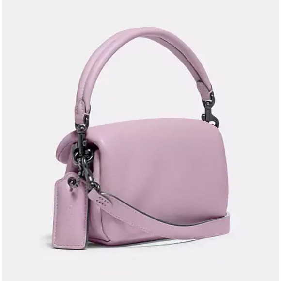 Coach Pillow Tabby 18 Purple Nappa Leather Mini Shoulder Bag Or Crossbody NEW - Picture 11 of 14